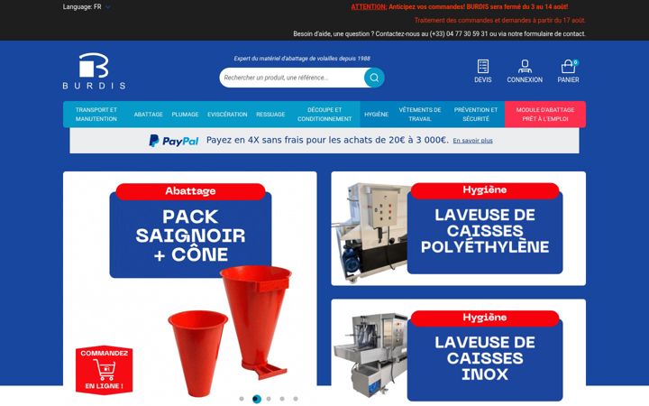 Screenshot of burdis.fr