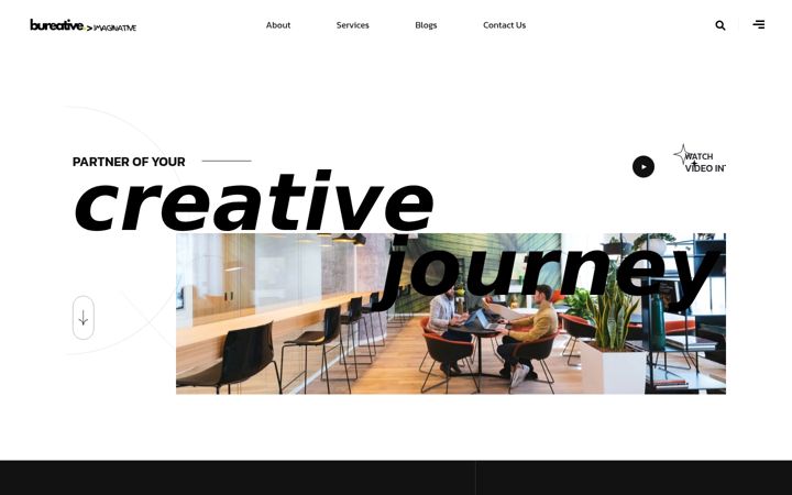 Screenshot of bureative.com