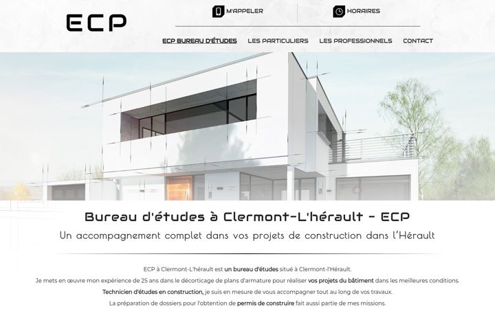 Screenshot of bureau-etude-ecp.fr