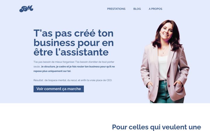 Екранна снимка на bureau-margot.fr