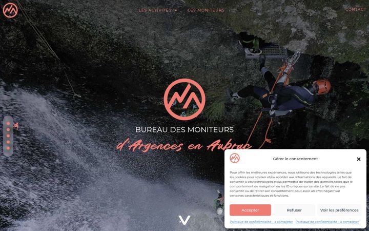 Screenshot of bureau-moniteurs-aubrac.fr