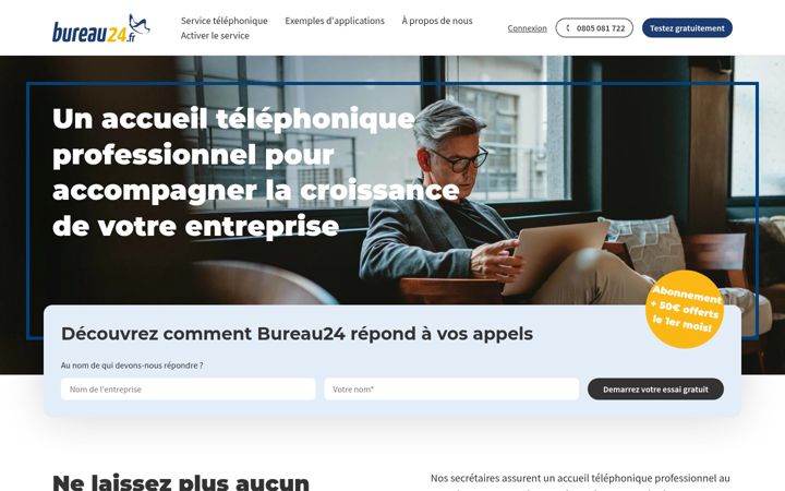 Screenshot of bureau24.fr