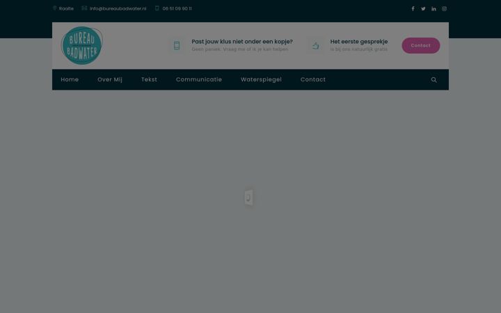 Screenshot του bureaubadwater.nl