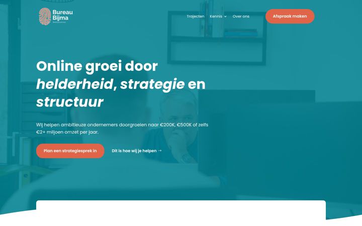 Screenshot του bureaubijma.nl