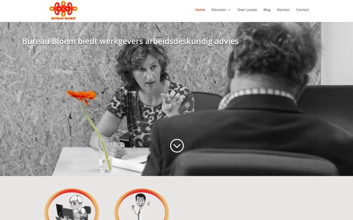 Screenshot of bureaubloem.nl