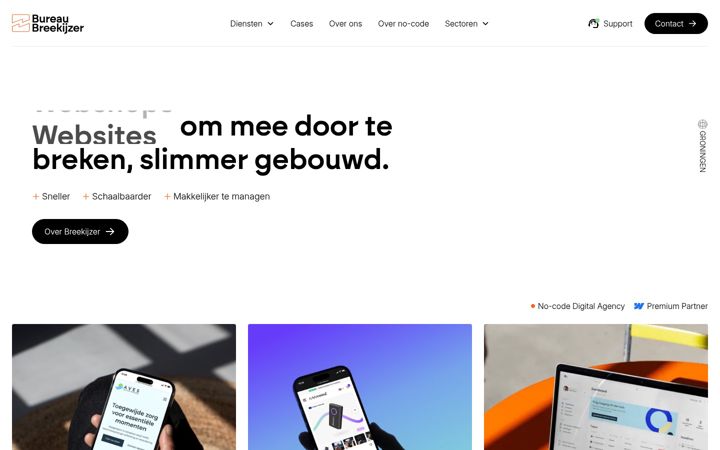Screenshot of bureaubreekijzer.nl