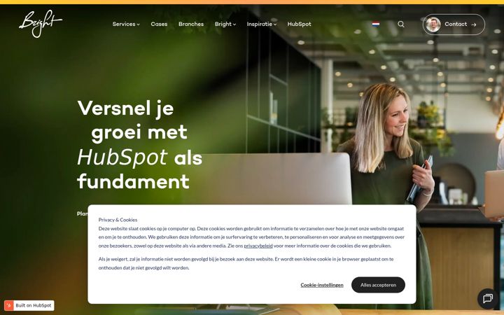 Screenshot of bureaubright.nl