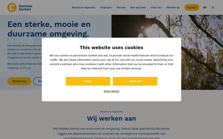 Screenshot van bureaubuiten.nl
