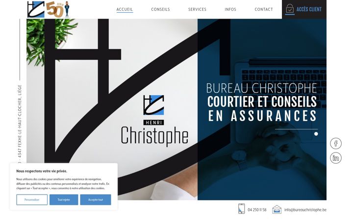 Screenshot of bureauchristophe.be