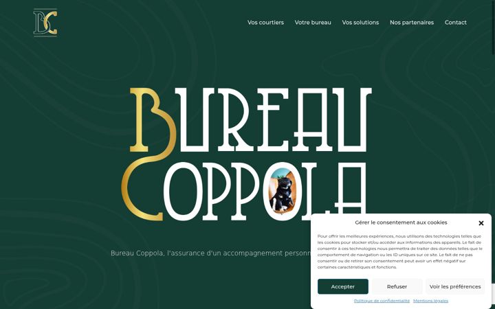 Screenshot of bureaucoppola.be