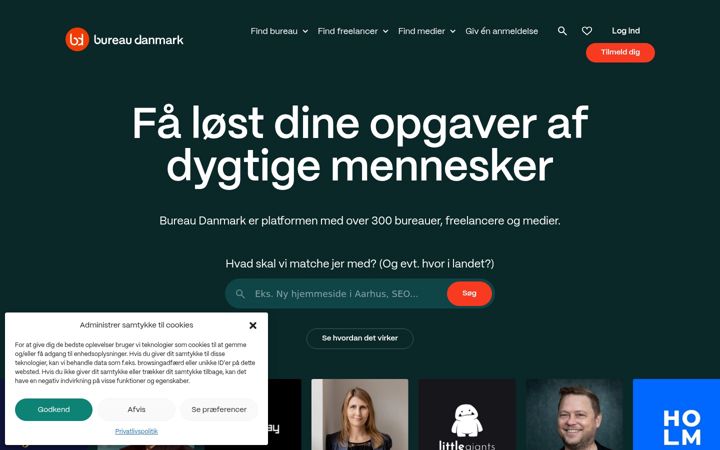 Screenshot of bureaudanmark.dk