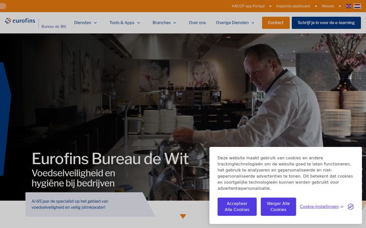 Screenshot of bureaudewit.nl