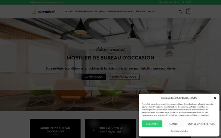 Screenshot of bureaufute.fr