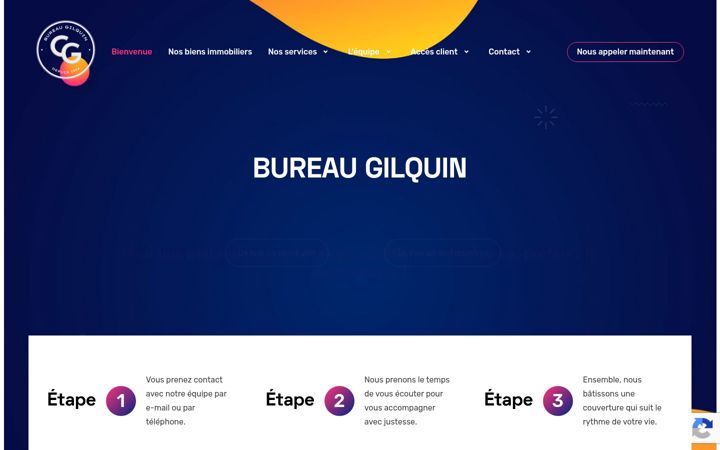 Screenshot of bureaugilquin.be