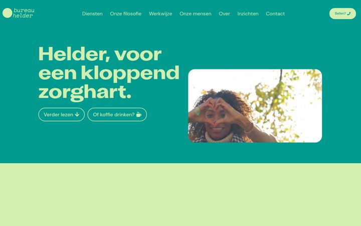 Posnetek zaslona bureauhelder.nl