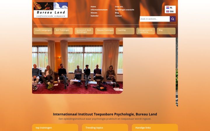 Screenshot of bureauland.nl