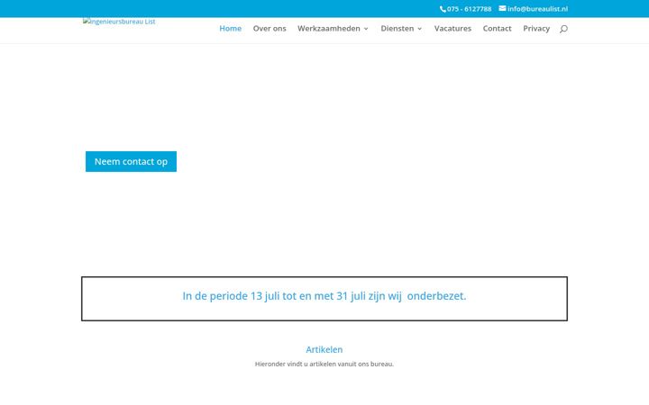 Screenshot von bureaulist.nl