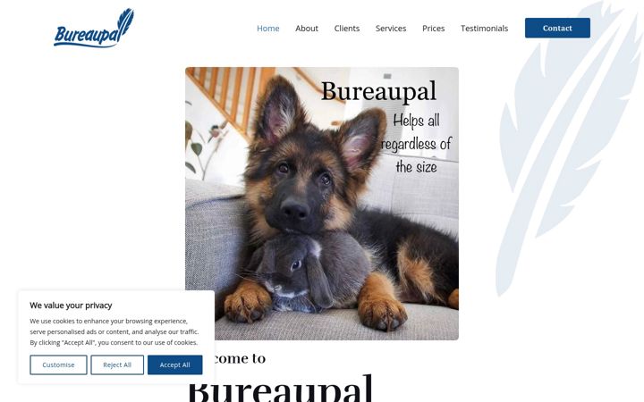 Screenshot of bureaupal.co.uk