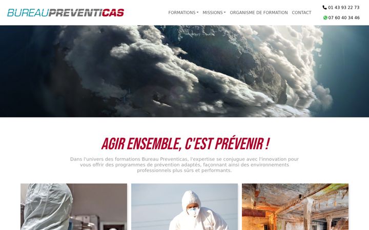 Screenshot of bureaupreventicas.com