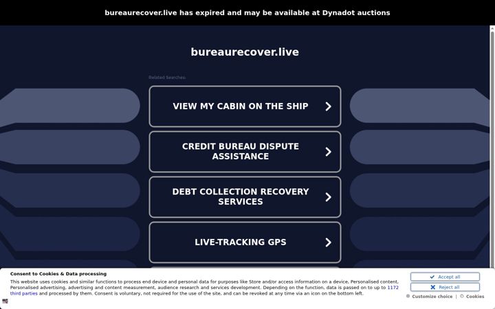 Screenshot of bureaurecover.live