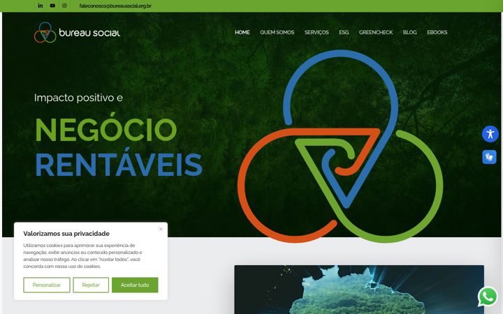 Screenshot of bureausocial.org.br