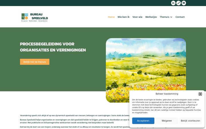 Snímek obrazovky bureauspeelveld.nl