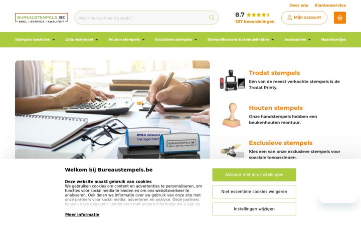 Screenshot of bureaustempels.be