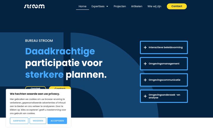 Captura de pantalla de bureaustroom.nl