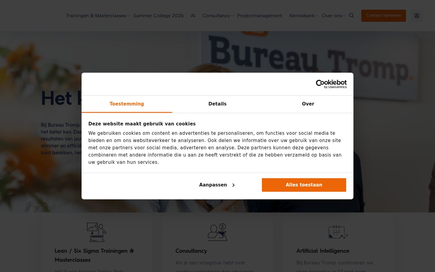 Ekraanipilt nõusolekubännerist, mida näidati enne mis tahes suhtlust