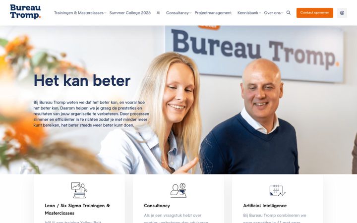 Screenshot of bureautromp.nl