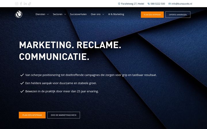 Screenshot of bureauvdo.nl