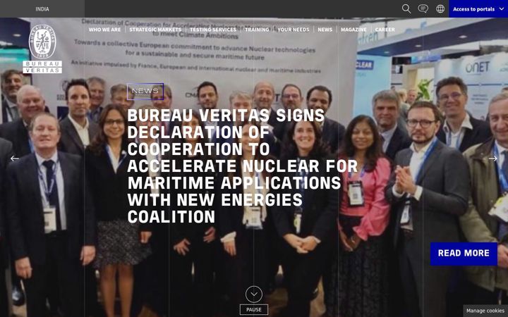 Screenshot of bureauveritas.co.in