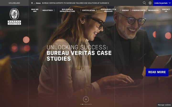Screenshot of bureauveritas.co.uk