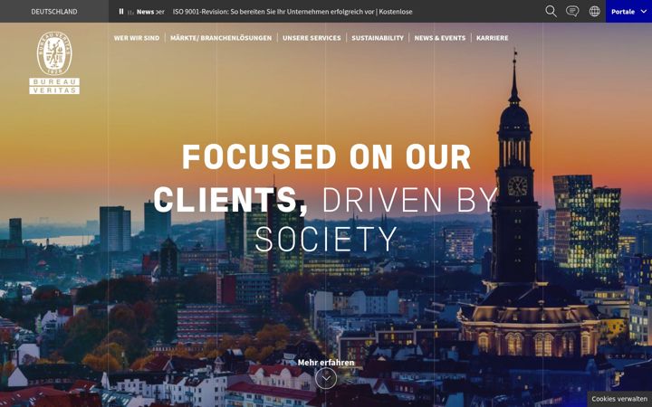 Screenshot of bureauveritas.de