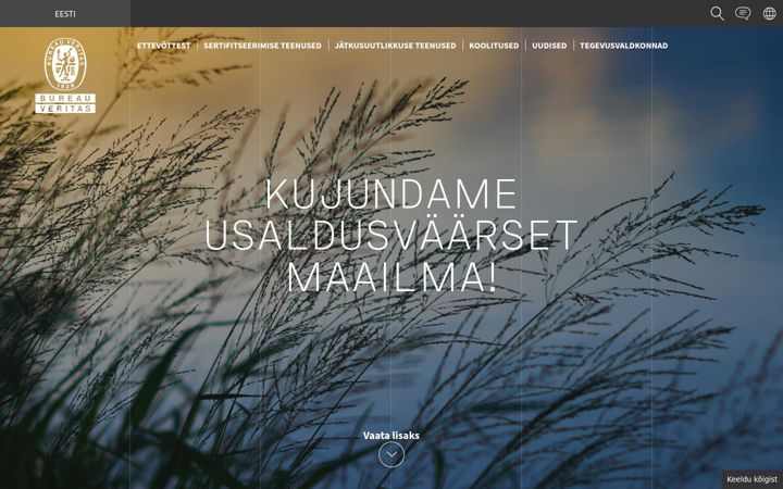 Screenshot of bureauveritas.ee