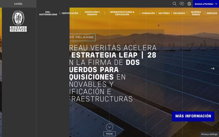 Screenshot of bureauveritas.es
