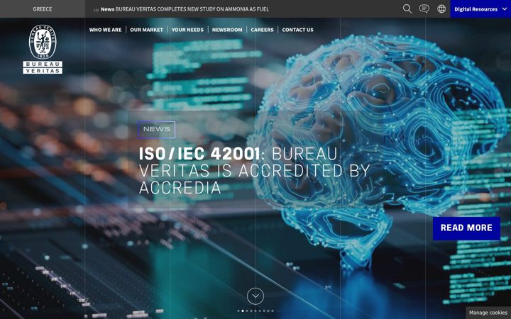 Screenshot of bureauveritas.gr
