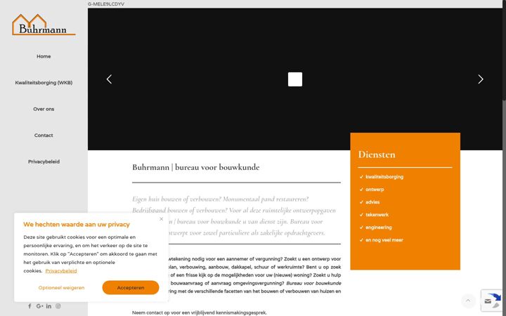 Captura de pantalla de bureauvoorbouwkunde.nl