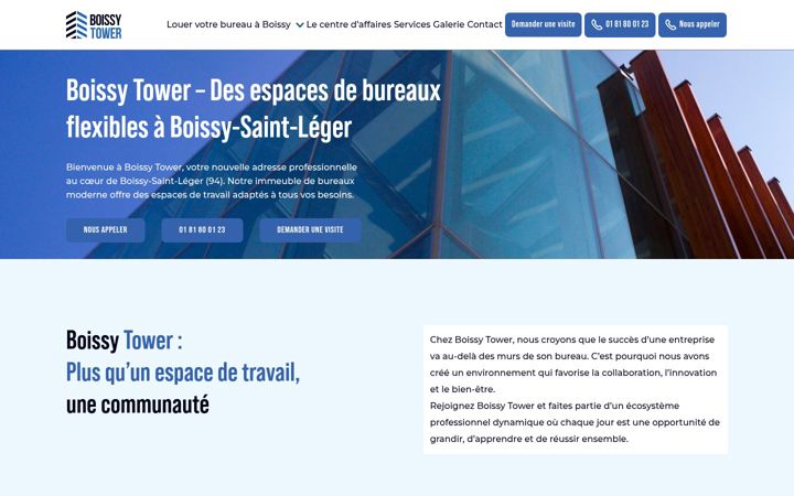 Screenshot of bureaux-boissy.fr