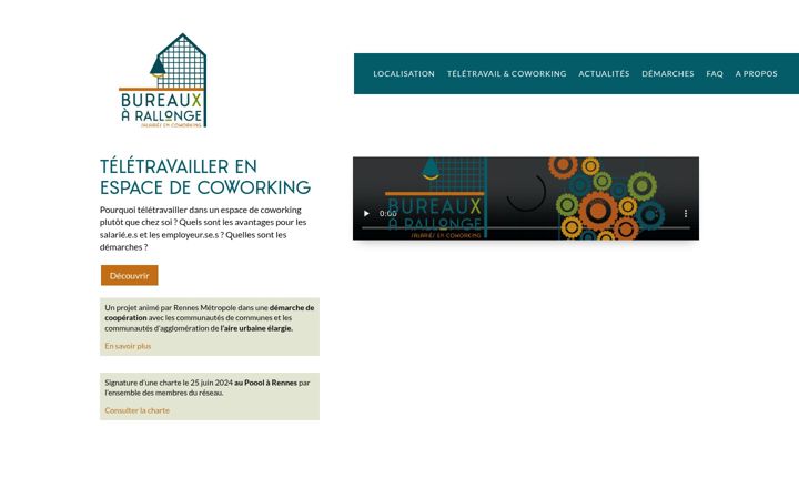 Screenshot of bureauxarallonge.fr