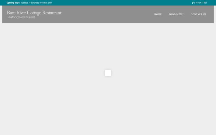 Screenshot of burerivercottagerestaurant.co.uk