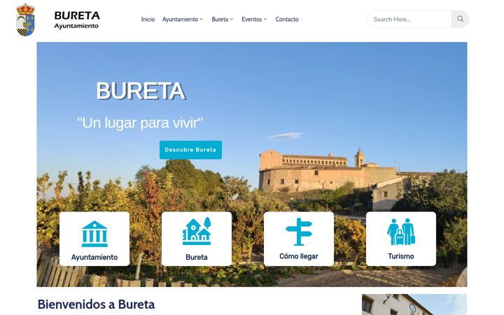 Screenshot of bureta.info