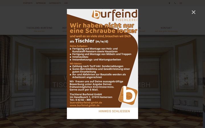 Screenshot of burfeind-gmbh.de