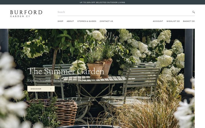 Screenshot of burford.co.uk