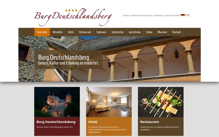 Screenshot of burg-deutschlandsberg.at