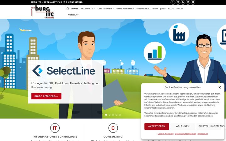 Screenshot of burg-itc.de