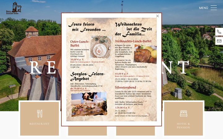 Ekraanipilt saidist burg-neustadt-glewe.de