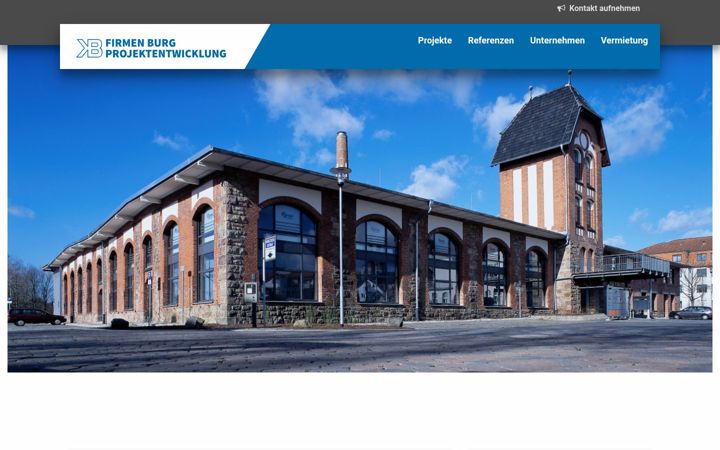 Screenshot of burg-projekt.de