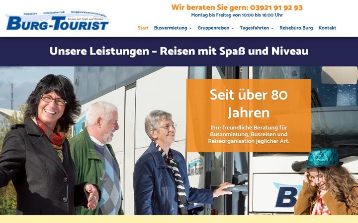 Screenshot of burg-tourist.de