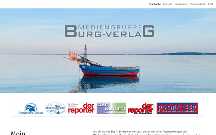 Screenshot of burg-verlag.info